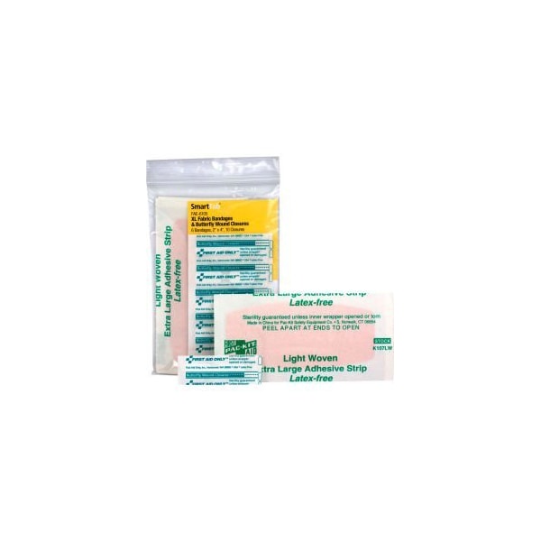 Acme United First Aid Only FAE-6105 SmartCompliance Refill Fabric Adhesive Bandages (6), Butterfly Bandages (10) FAE-6105 - main